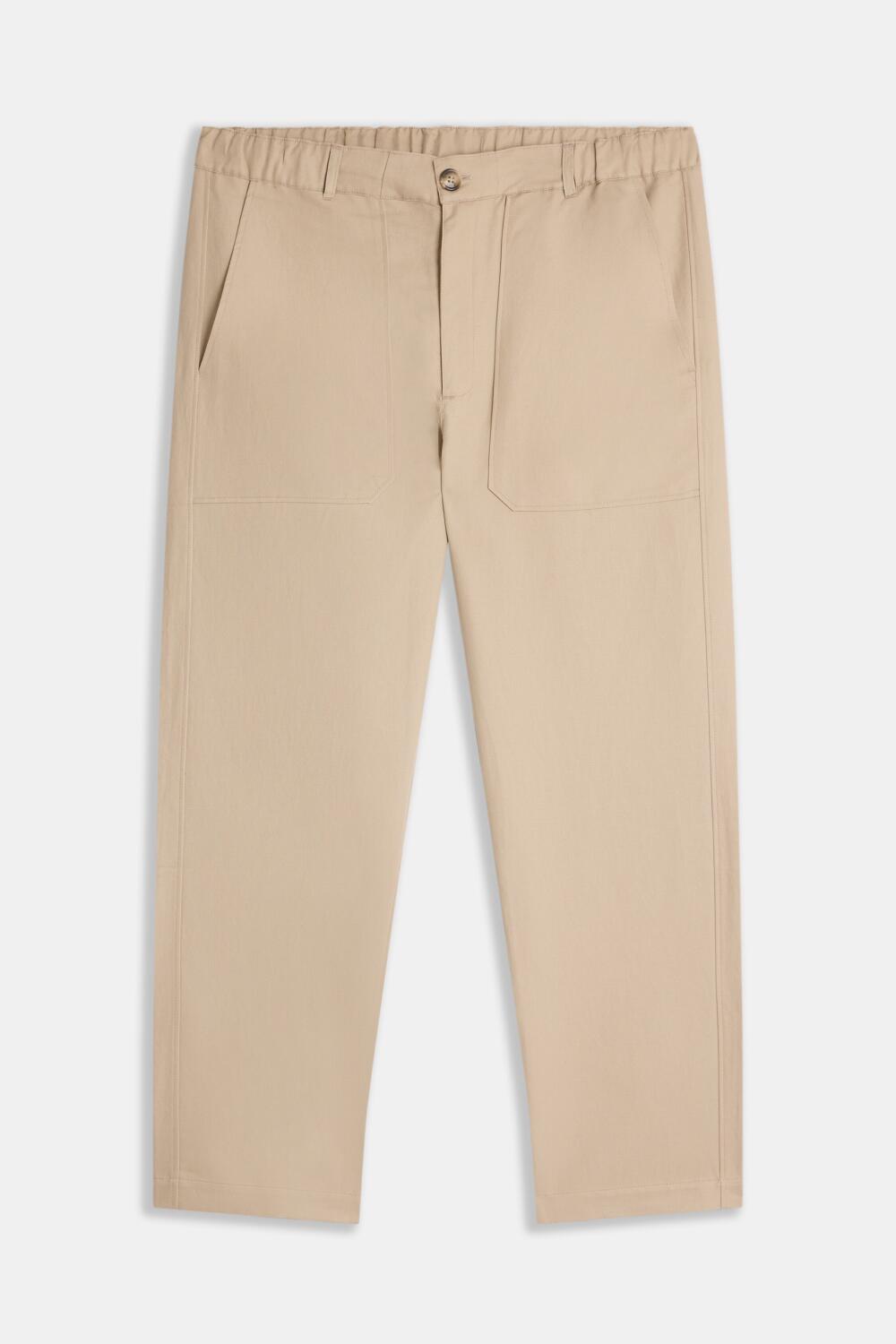 PANAMA - LINEN PANTS - XS, BEIGE