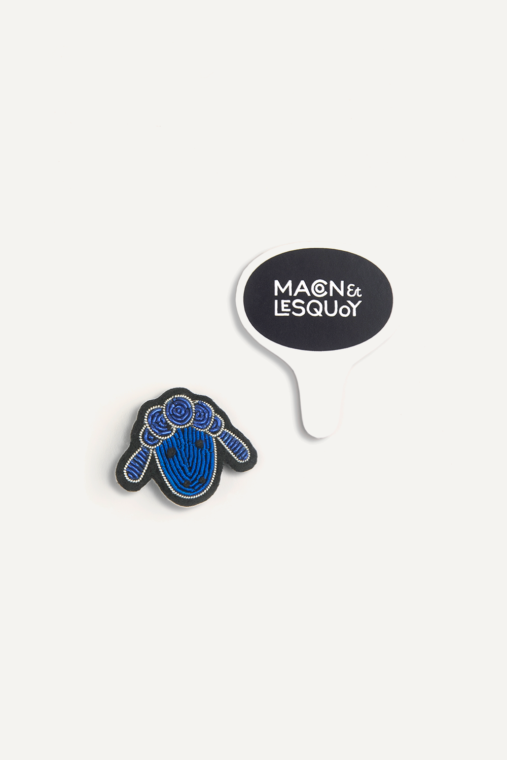 Mouton Le Mont Saint Michel x Macon & Lesquoy brooch