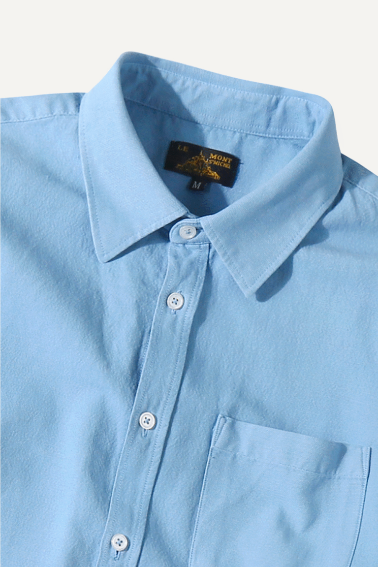 Cosmo - Chemise en oxford français - BLEU CIEL