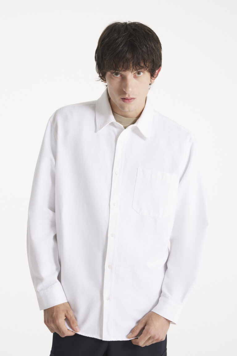 Cosmo - Chemise en oxford français - BLANC