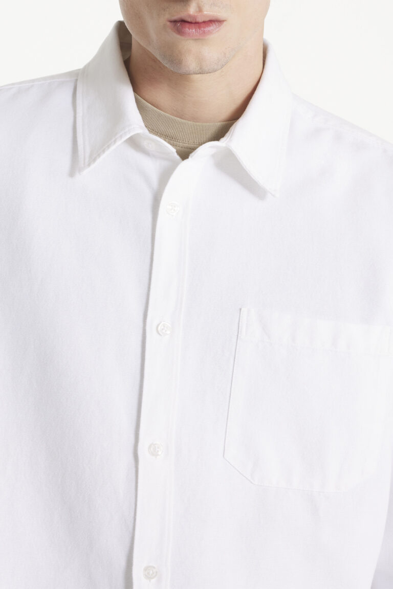 Cosmo - Chemise en oxford français - BLANC, seconde vue