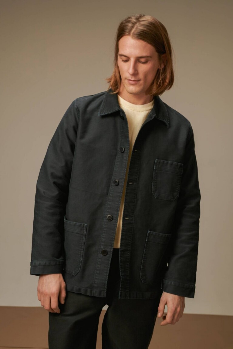 Vintage Washed work jacket - BLACK, seconde vue
