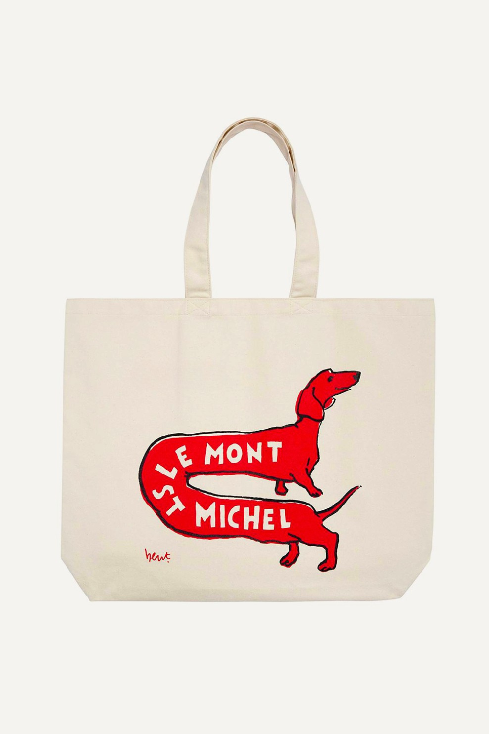 Tote Bag Teckel - TU, ROUGE