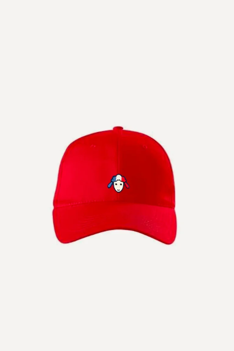 Alex - Casquette Mouton - ROUGE