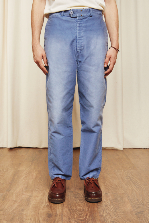 Paulin - Pantalon de Travail Vintage Washed - BLEU, seconde vue