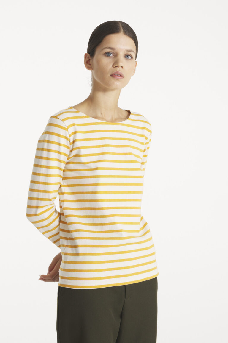 Tilda - Marinière with long sleeves - OFFWHITE/SPICE, seconde vue