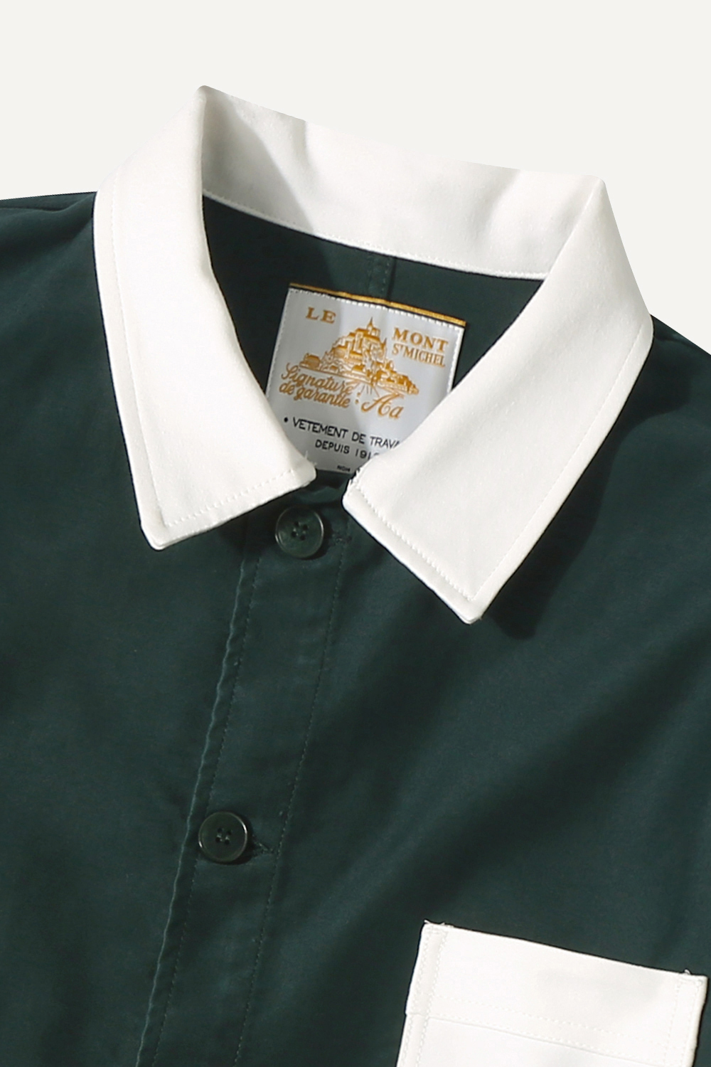 Valoris - Veste de travail bicolore - VERT FORET, seconde vue