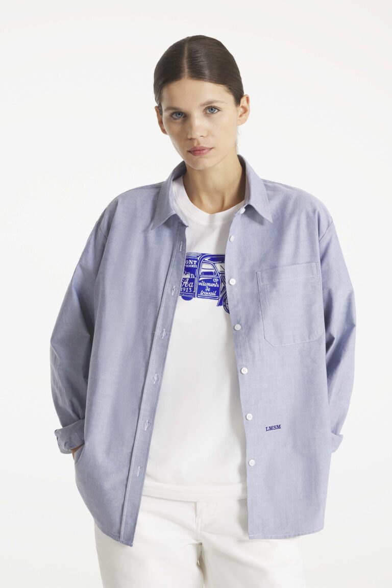 Cosmoise - Oxford shirt - BLUE, seconde vue