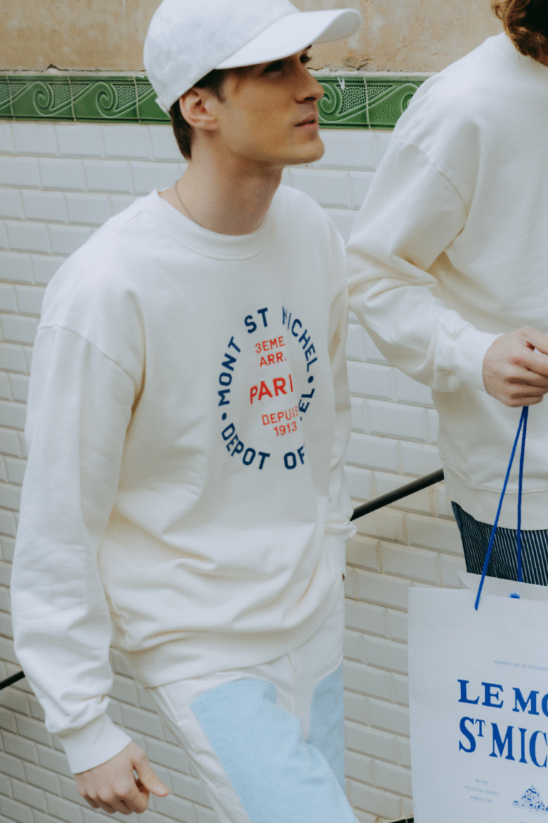 Tolvin -  Sweatshirt brodé et floqué - BLANC, seconde vue