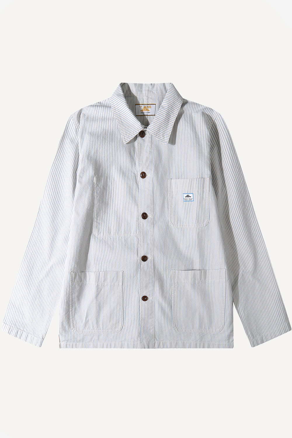 Vins - Veste de travail à rayures - S, BLEU