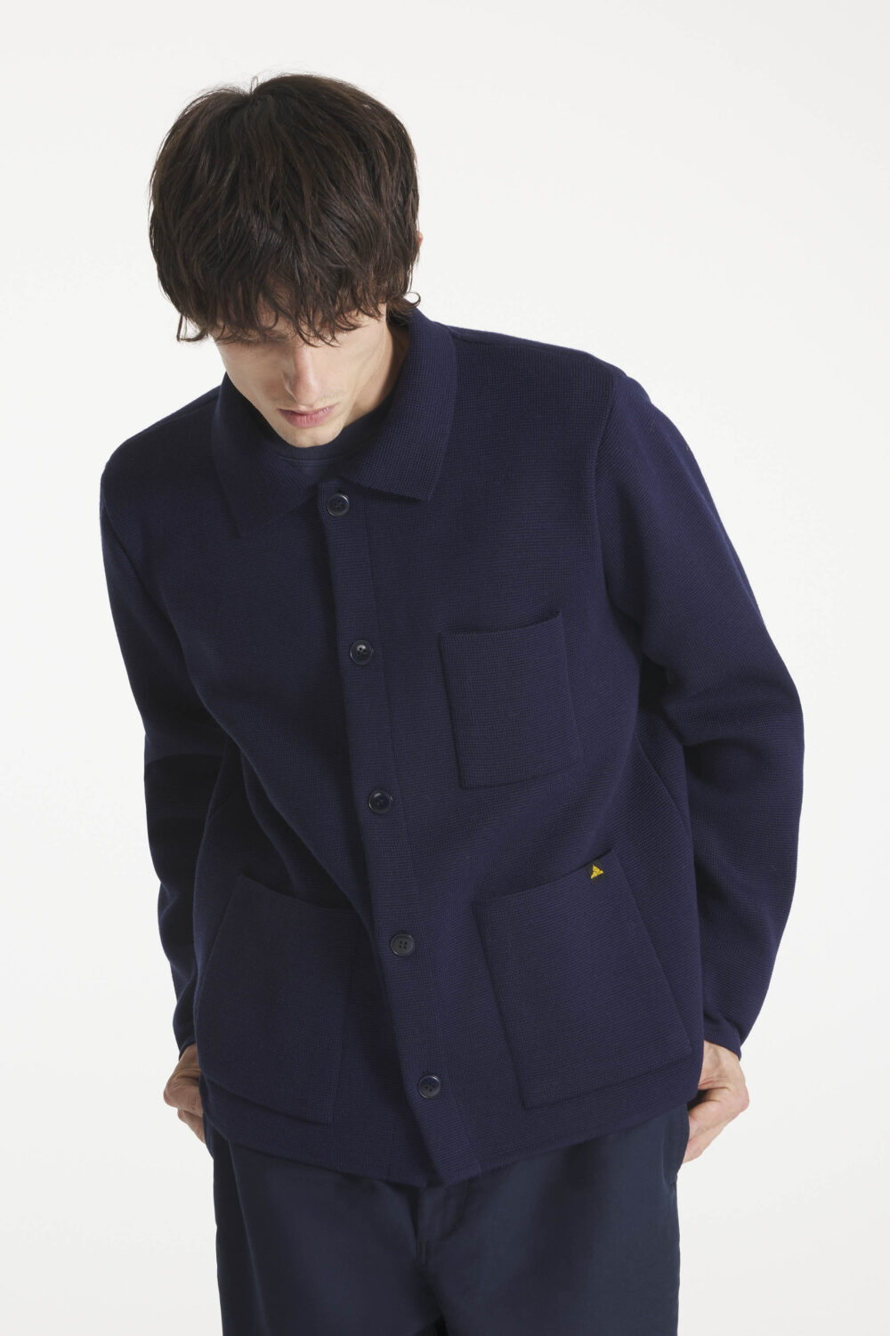 GUINO - CARDIGAN DE TRAVAIL - XS, MARINE