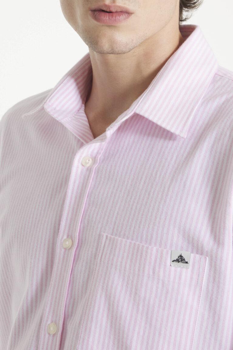 CANTIN - BRUSHED OXFORD SHIRT - PINK