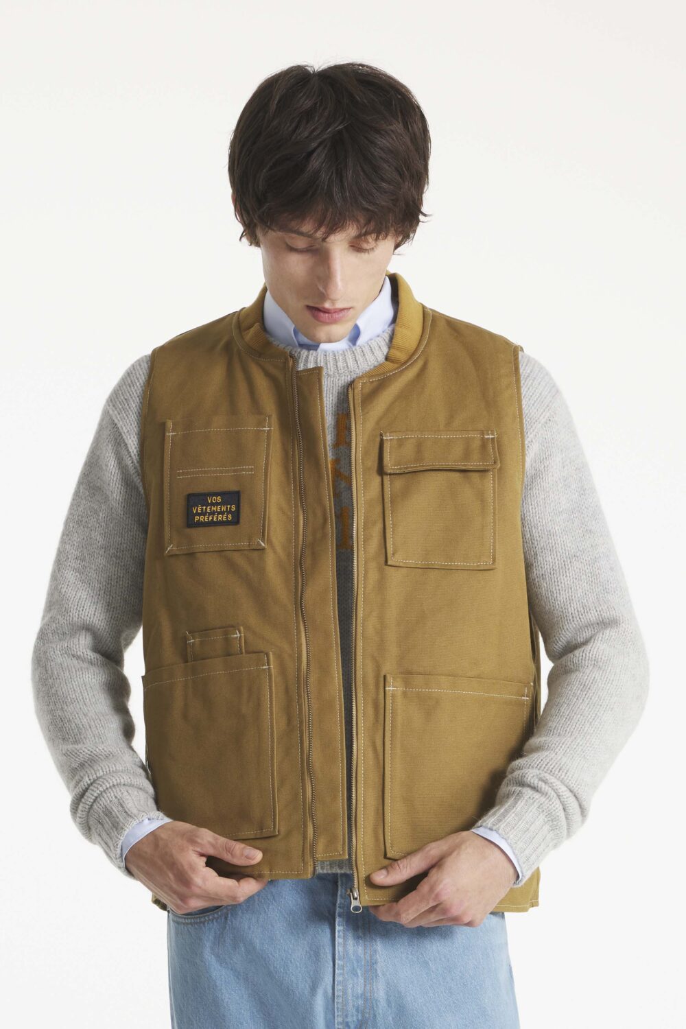 VERSI - UTILITY VEST - L, CAMEL
