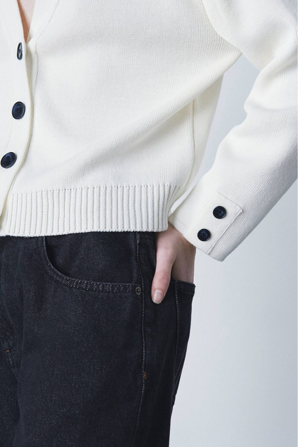 GIGI - CARDIGAN - L, ECRU