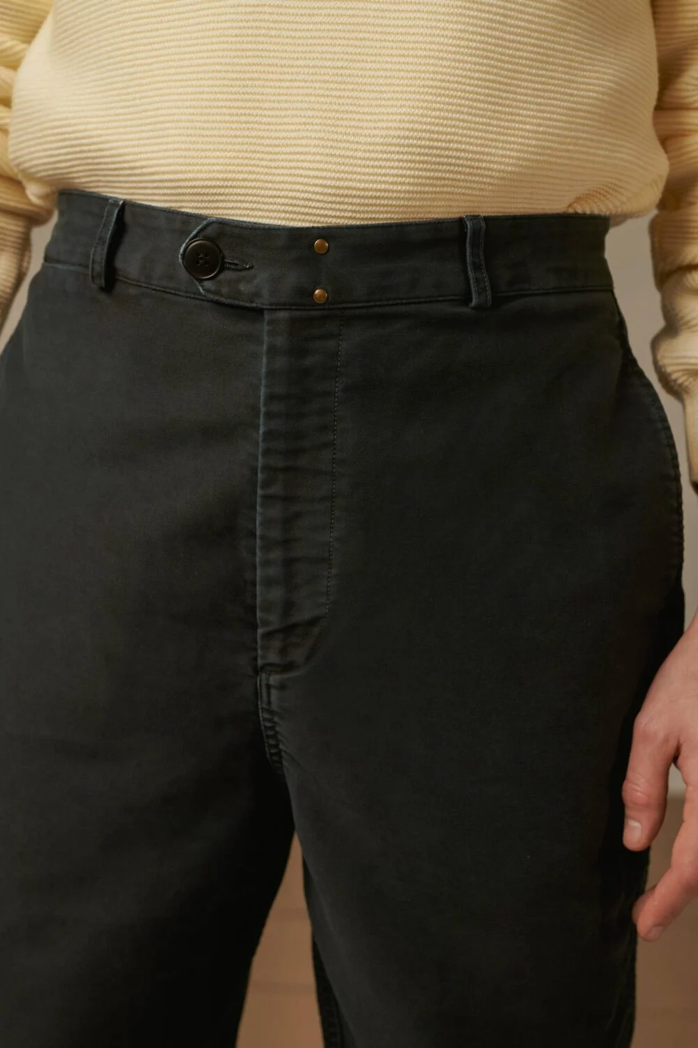 Paulin - Pantalon de Travail Vintage Washed - XL, NOIR