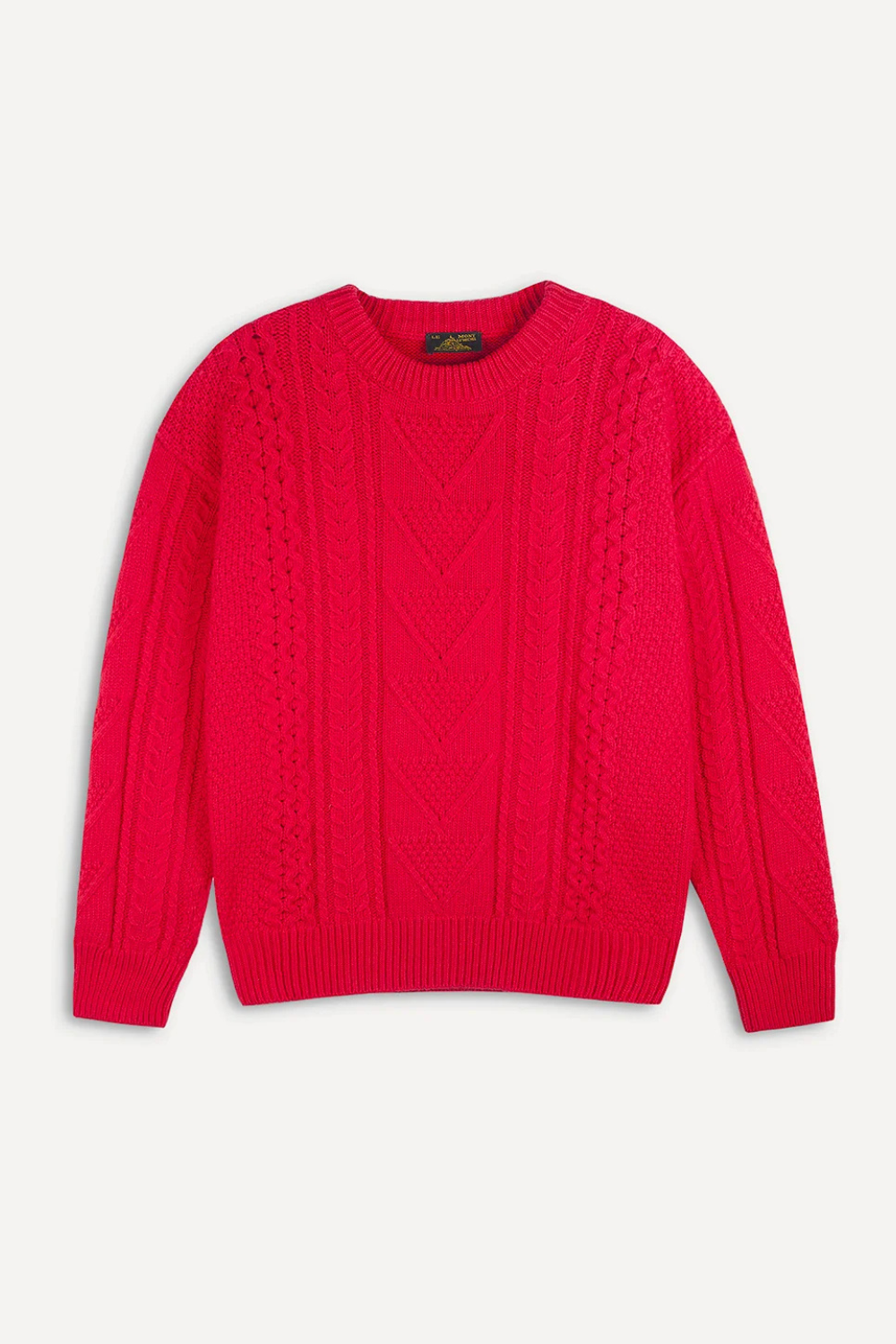 SANELLE - CABLE-KNIT SWEATER - S, OFFWHITE