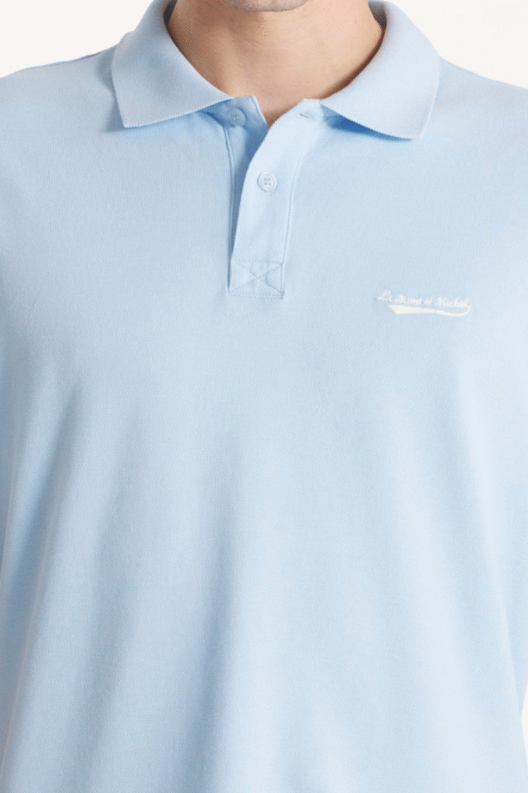 TOUNY - POLO PATCH - BLEU CIEL