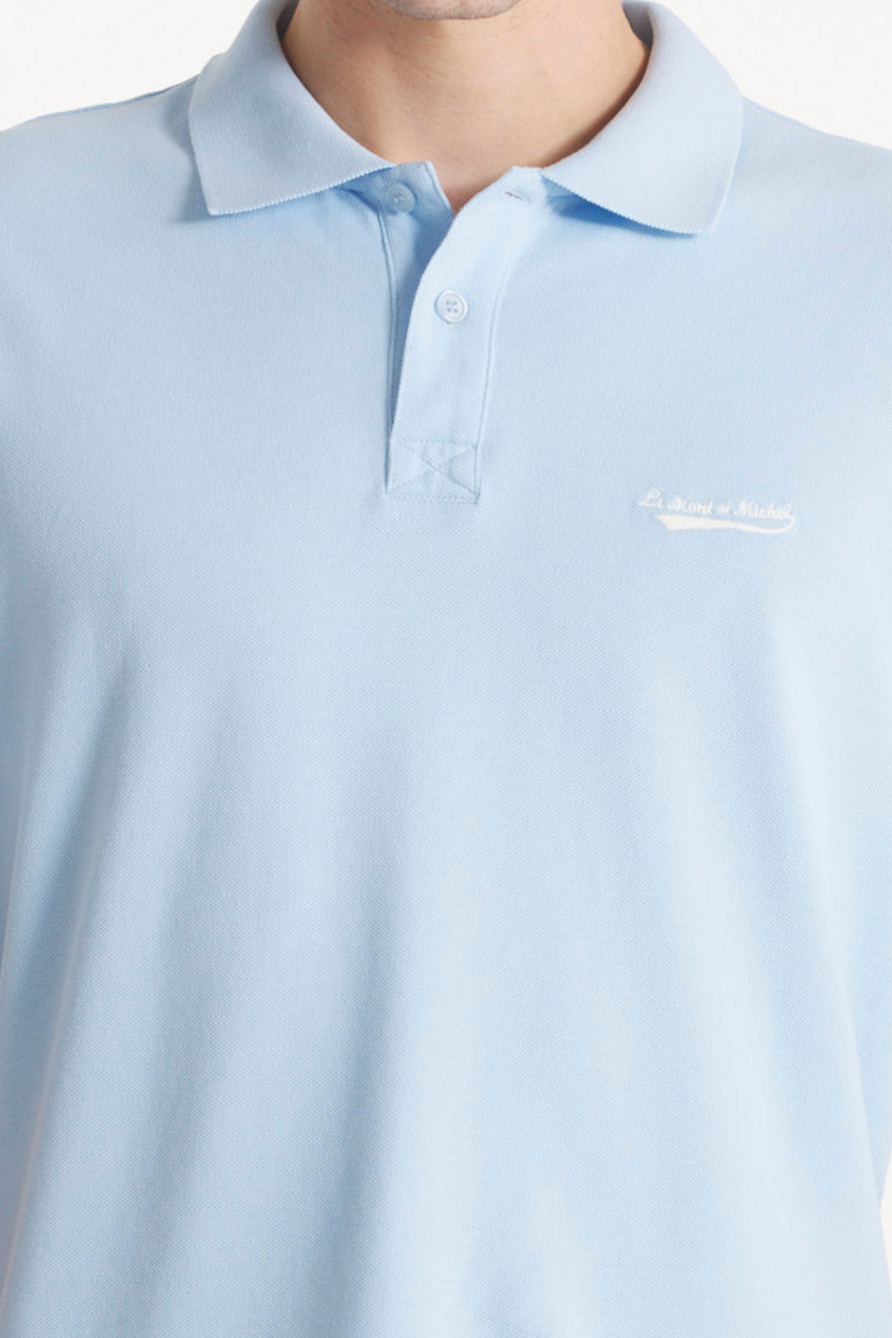 TOUNY - POLO PATCH - L, BLEU CIEL