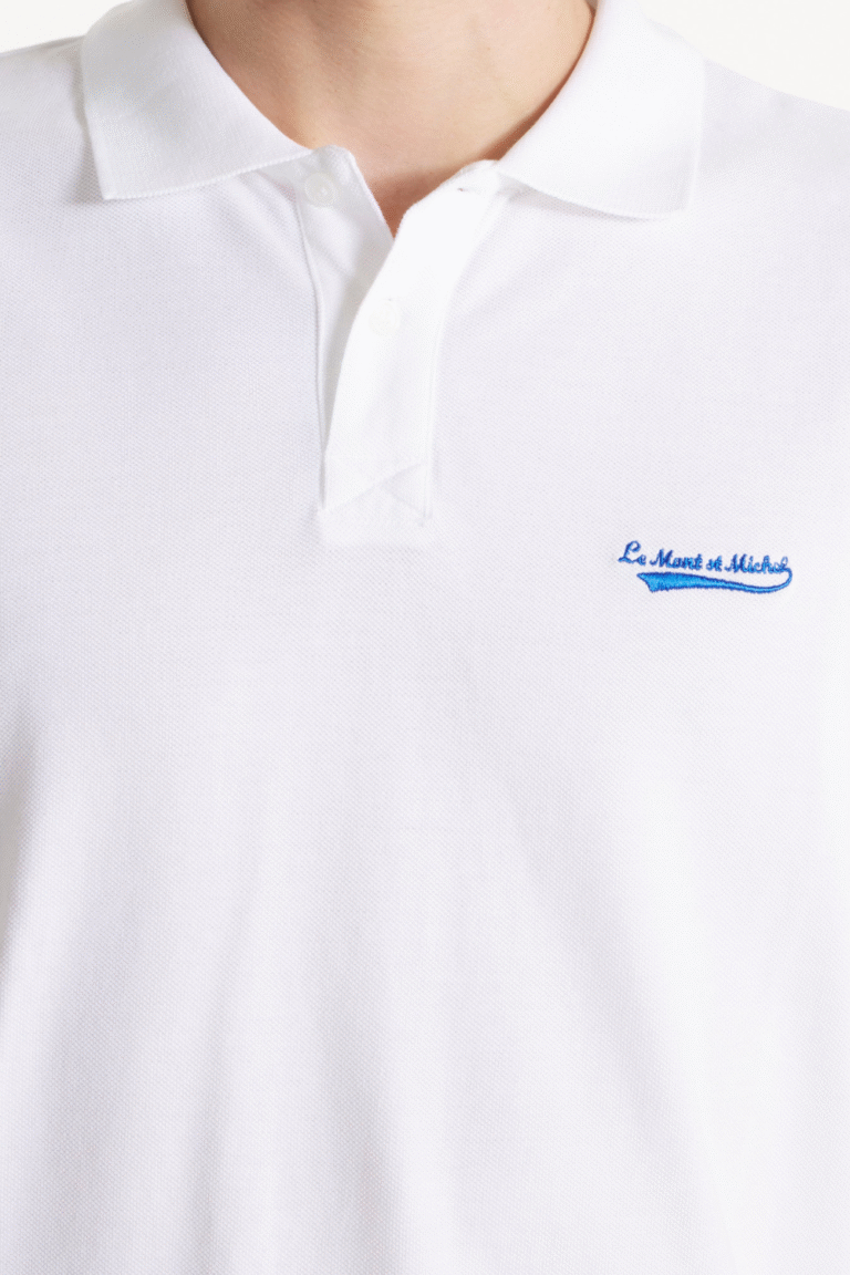 TOUNY - POLO PATCH - BLANC