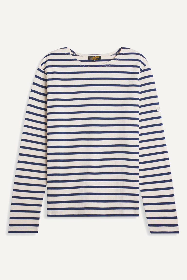 Thurin - Marinière with long sleeves - OFFWHITE/NAVY