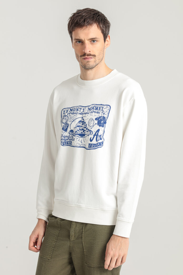 TOLD - SWEAT IMPRIMÉ CARTE POSTALE - BLANC, seconde vue