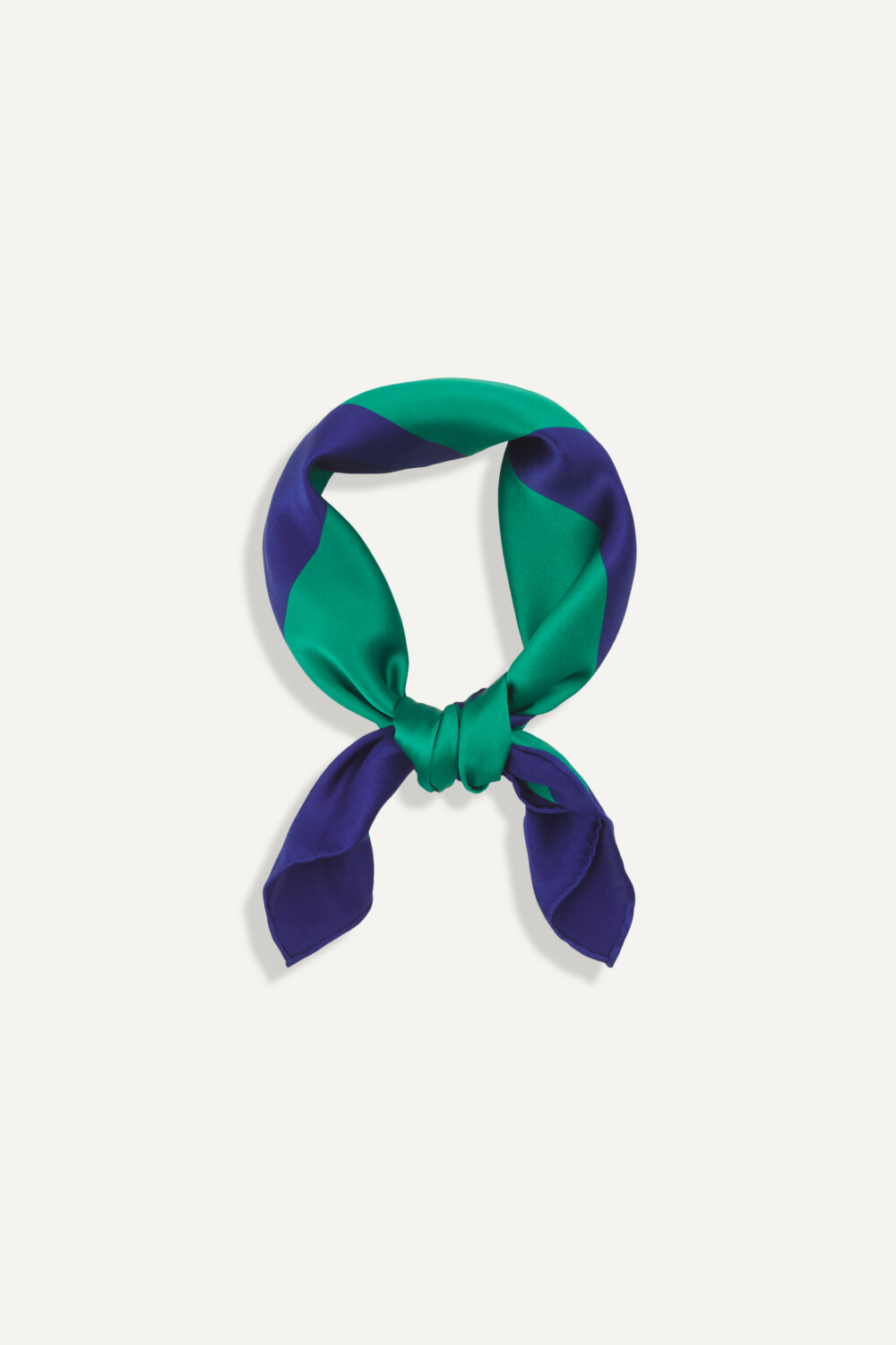 ALVI - SILK SCARF - TU, NAVY