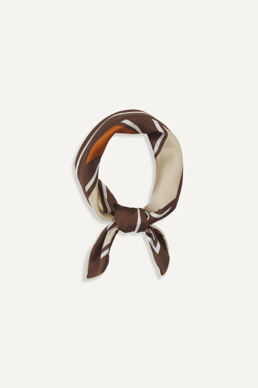 AJA - SILK SCARF - TU, BROWN