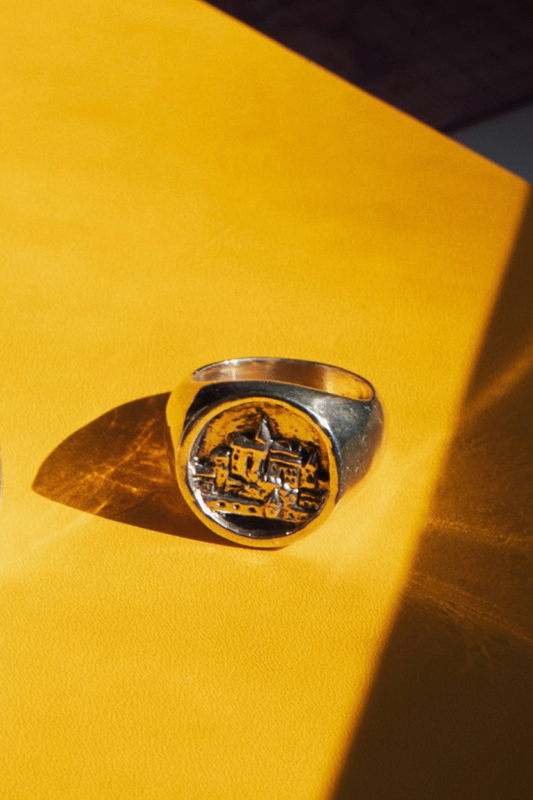 SILVER SIGNET RING - MEM X LMSM - silver, seconde vue