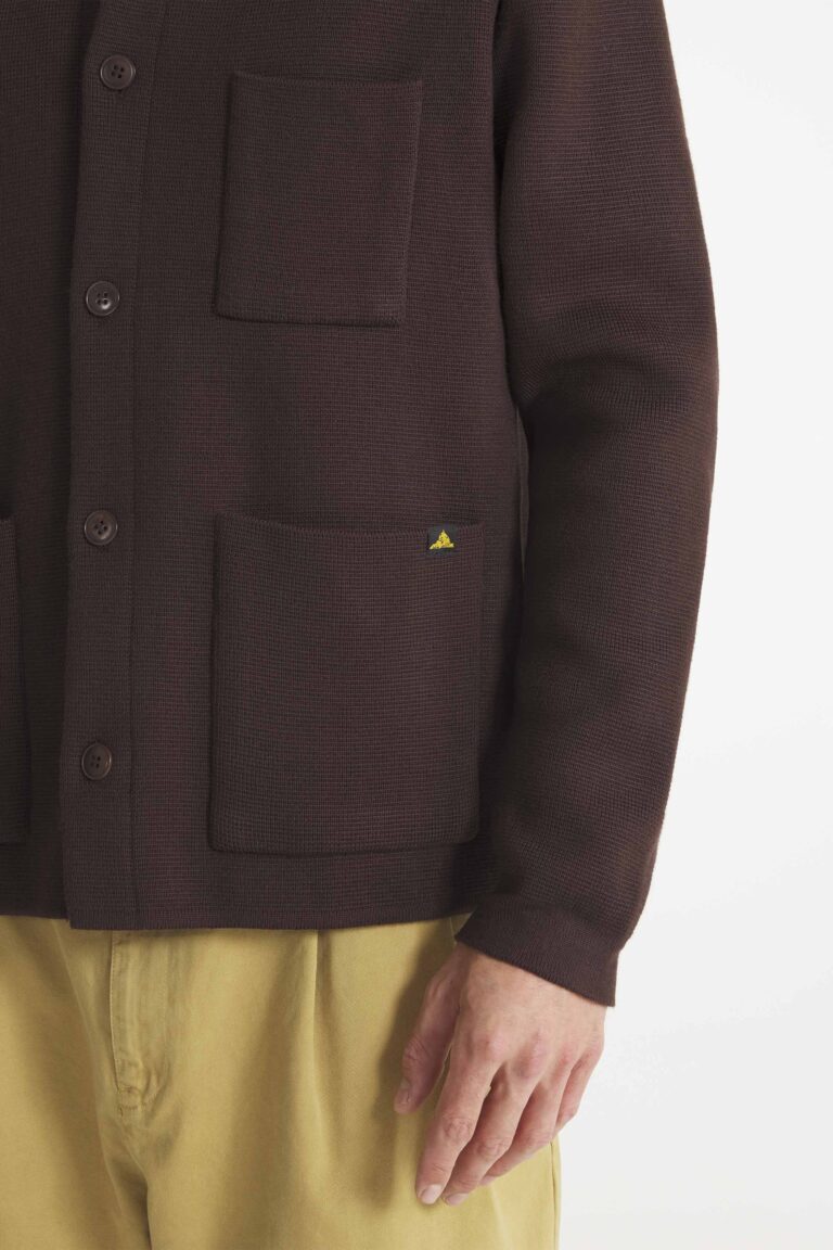 GUINO - CARDIGAN DE TRAVAIL - MOKA