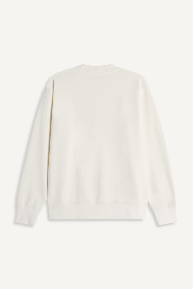 TERNAL - SWEAT EN MOLLETON - ECRU, seconde vue
