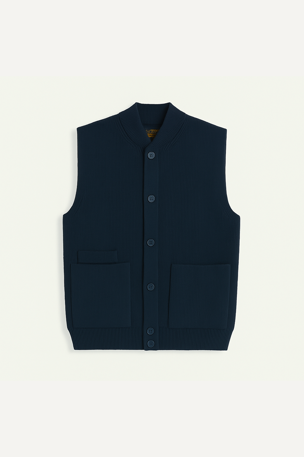 GALI - SLEEVELESS CARDIGAN - XS, NAVY
