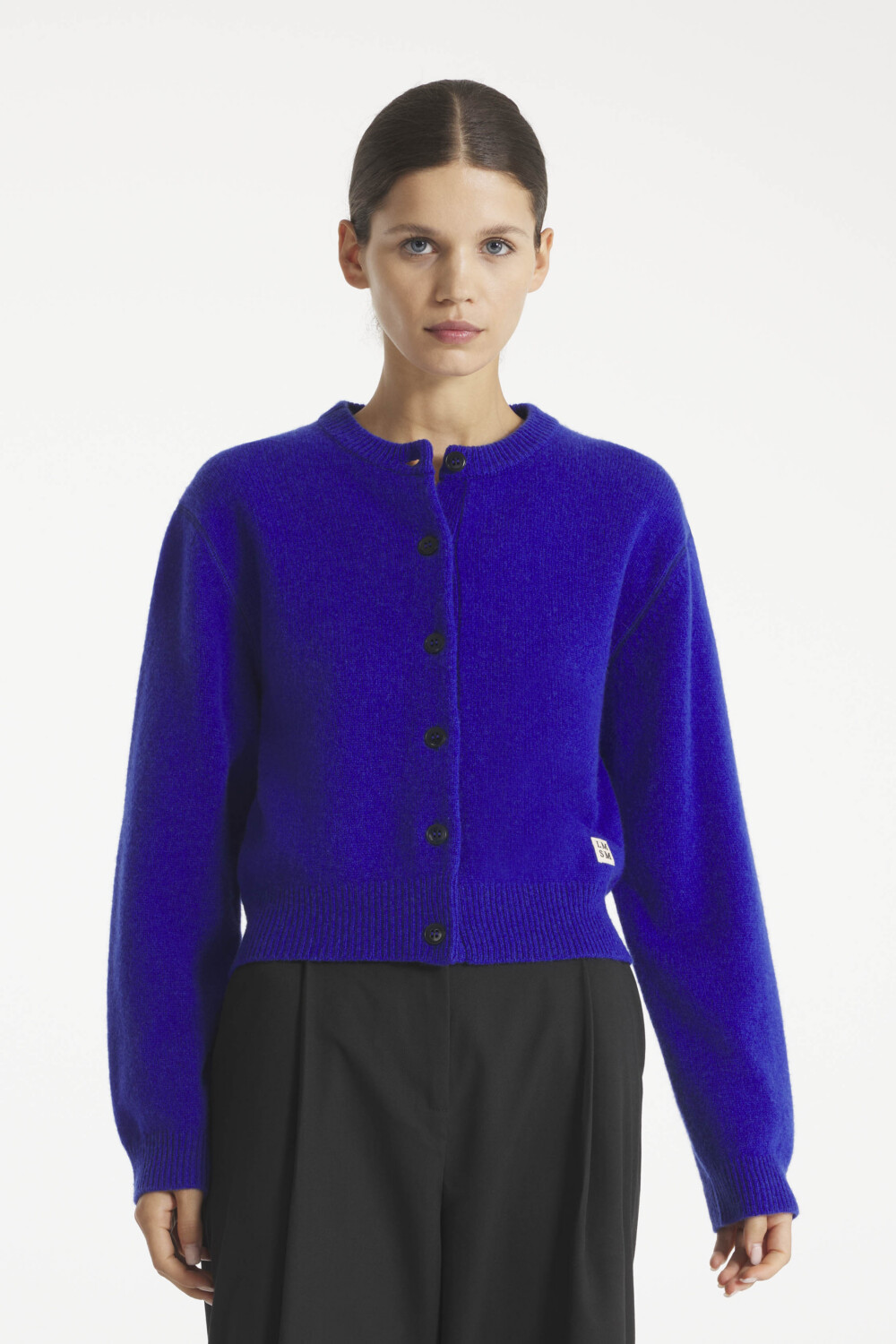 GALVONA - WOOL CARDIGAN - L, BLUE
