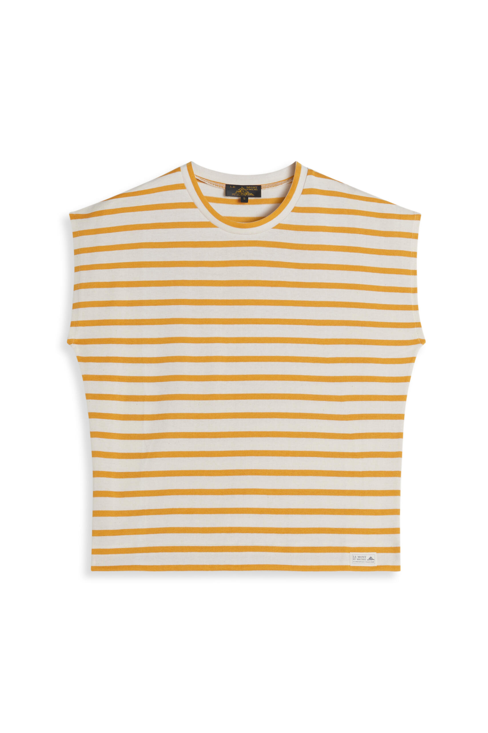 THEOXANE - MARINIERE TANK TOP - XL, ECRU/EPICE