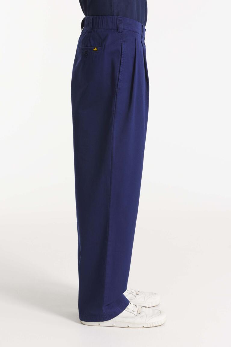 Pitt - Pantalon large en gabardine - BLEU, seconde vue