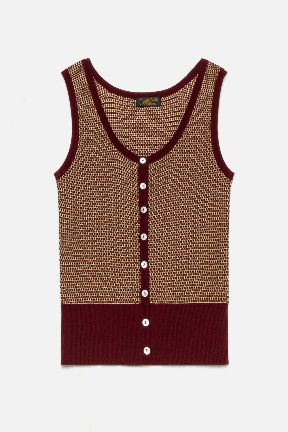 GIORGIA - GILET SANS MANCHES - S, BORDEAUX