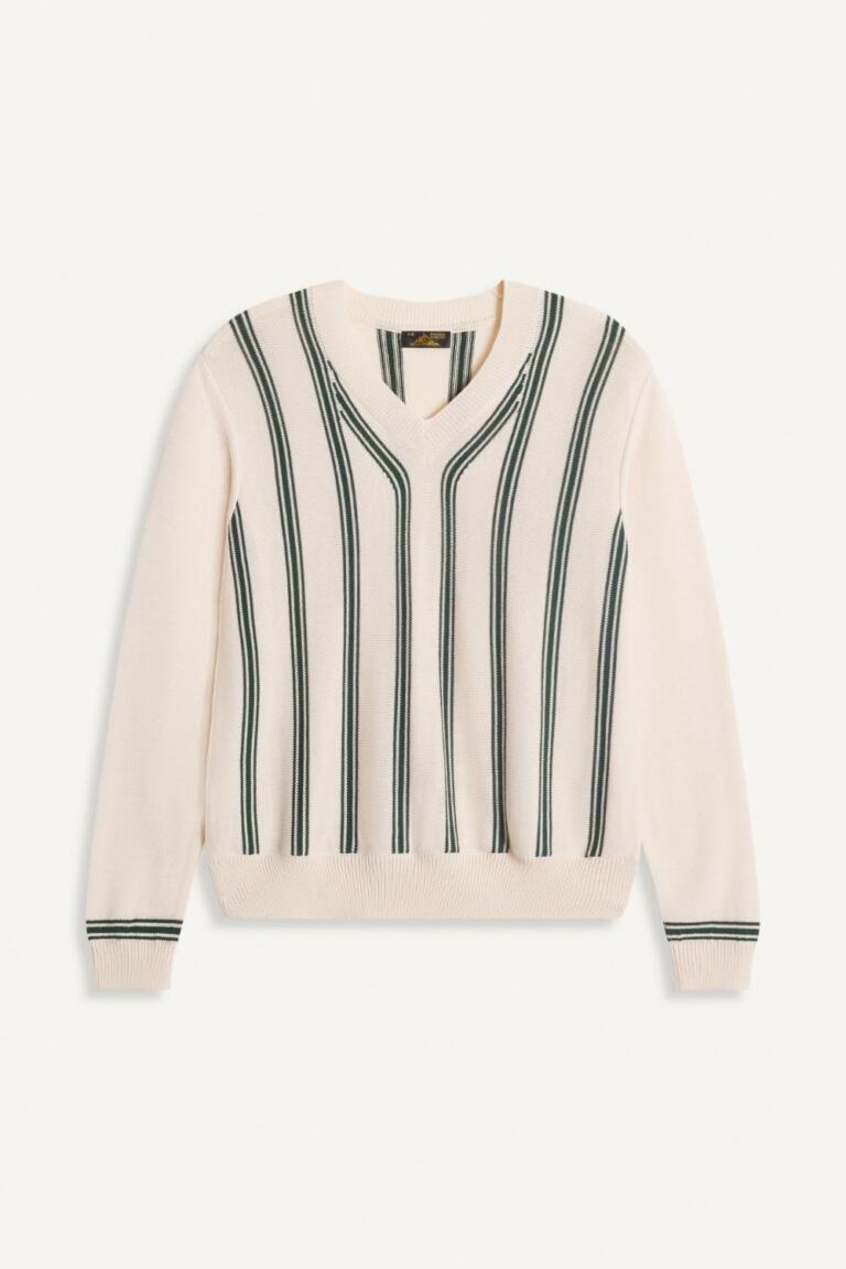 SPERIE - PULL À RAYURES - beige green