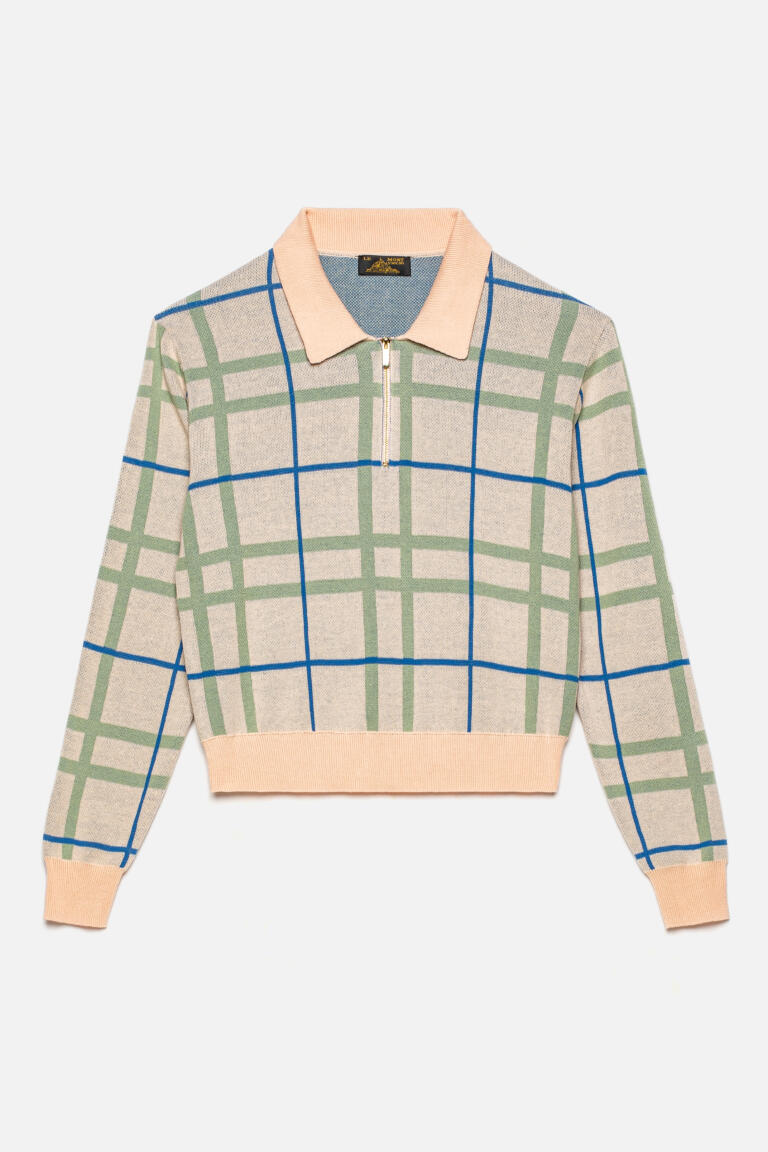 TARDI - POLO EN JACQUARD - ROSE