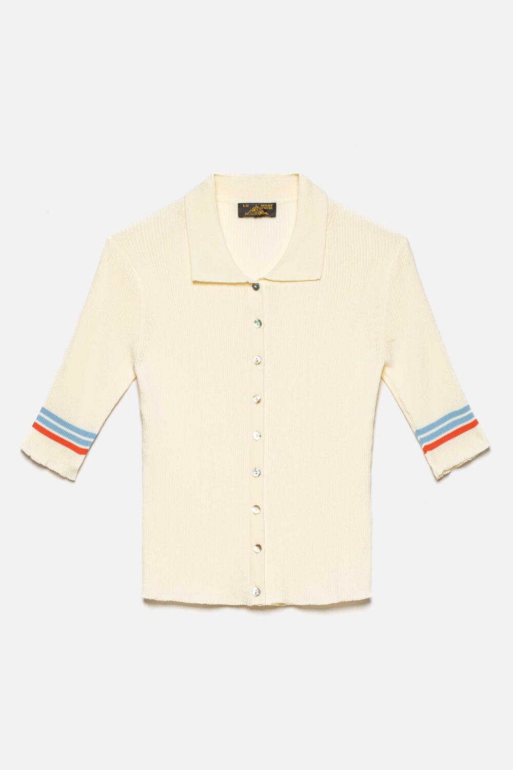 GLADYS - FINE-KNIT CARDIGAN - S, OFFWHITE
