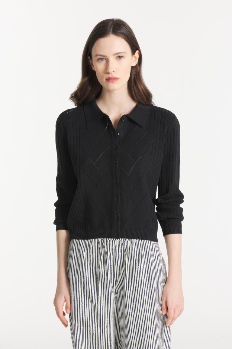 GRAZIA - GILET ÉLÉGANT - NOIR