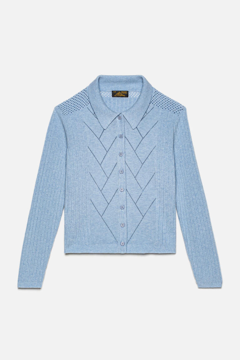 GRAZIA - GILET ÉLÉGANT - BLEU CIEL