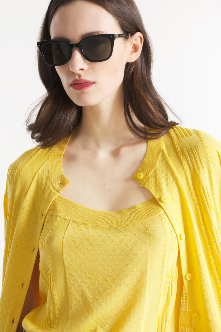 GRESSY - CARDIGAN - JAUNE, seconde vue
