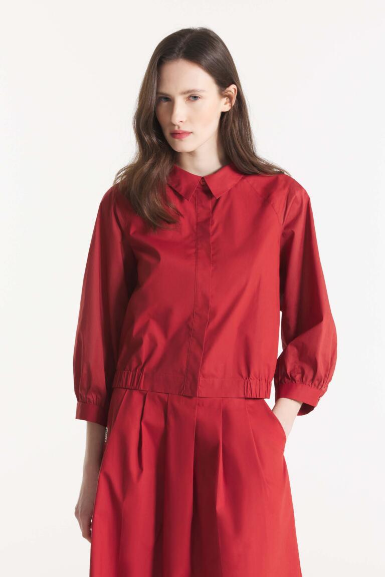 CACTUS - CHEMISE EN POPELINE - BRIQUE, seconde vue