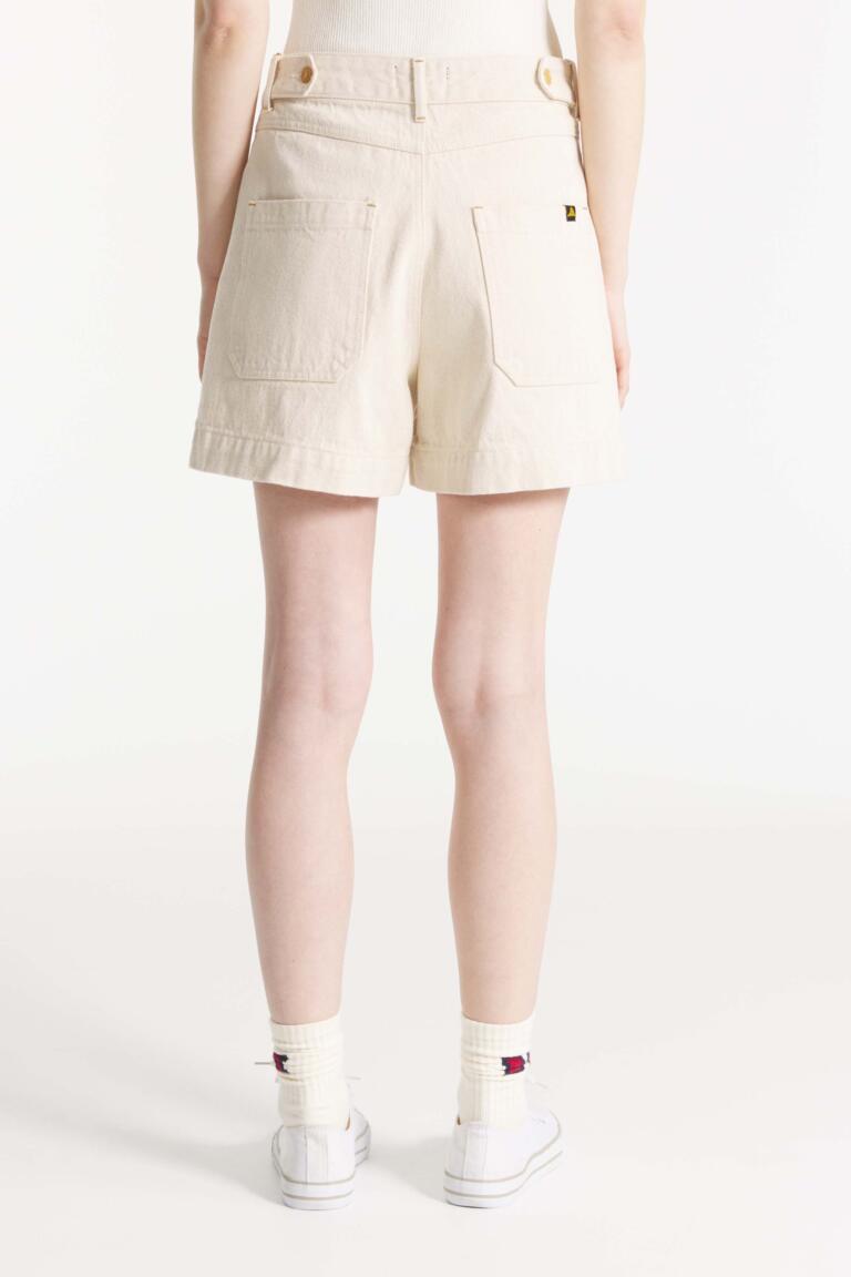 PIVOR - SHORT EN DENIM - ECRU, seconde vue
