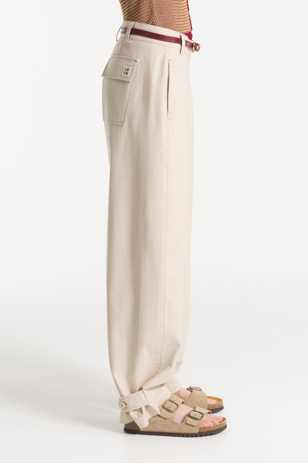 PERNETTE - BARREL PANTS - 34, BEIGE