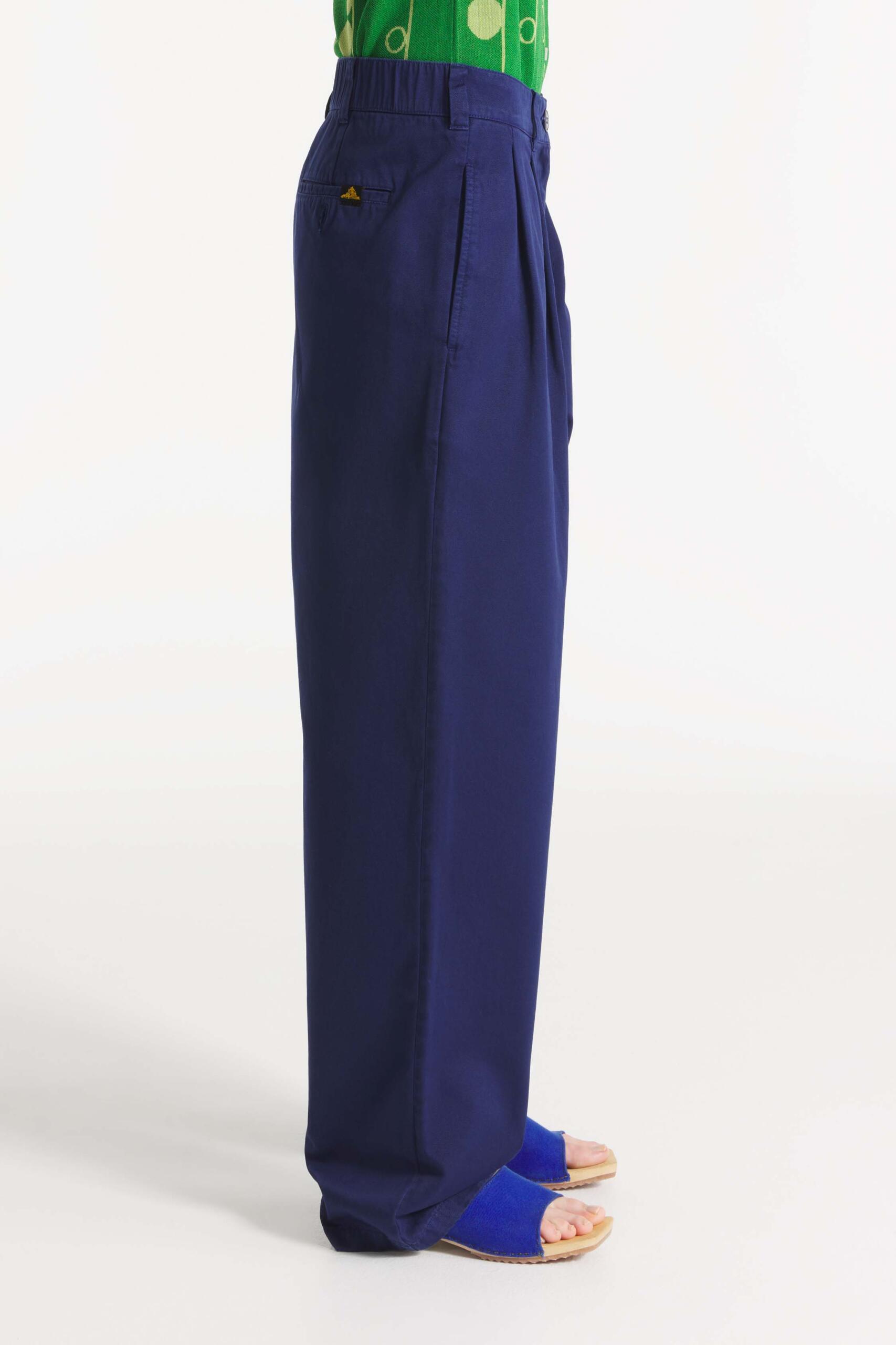 PILLY - PANTALON À PINCES - 42, BLEU