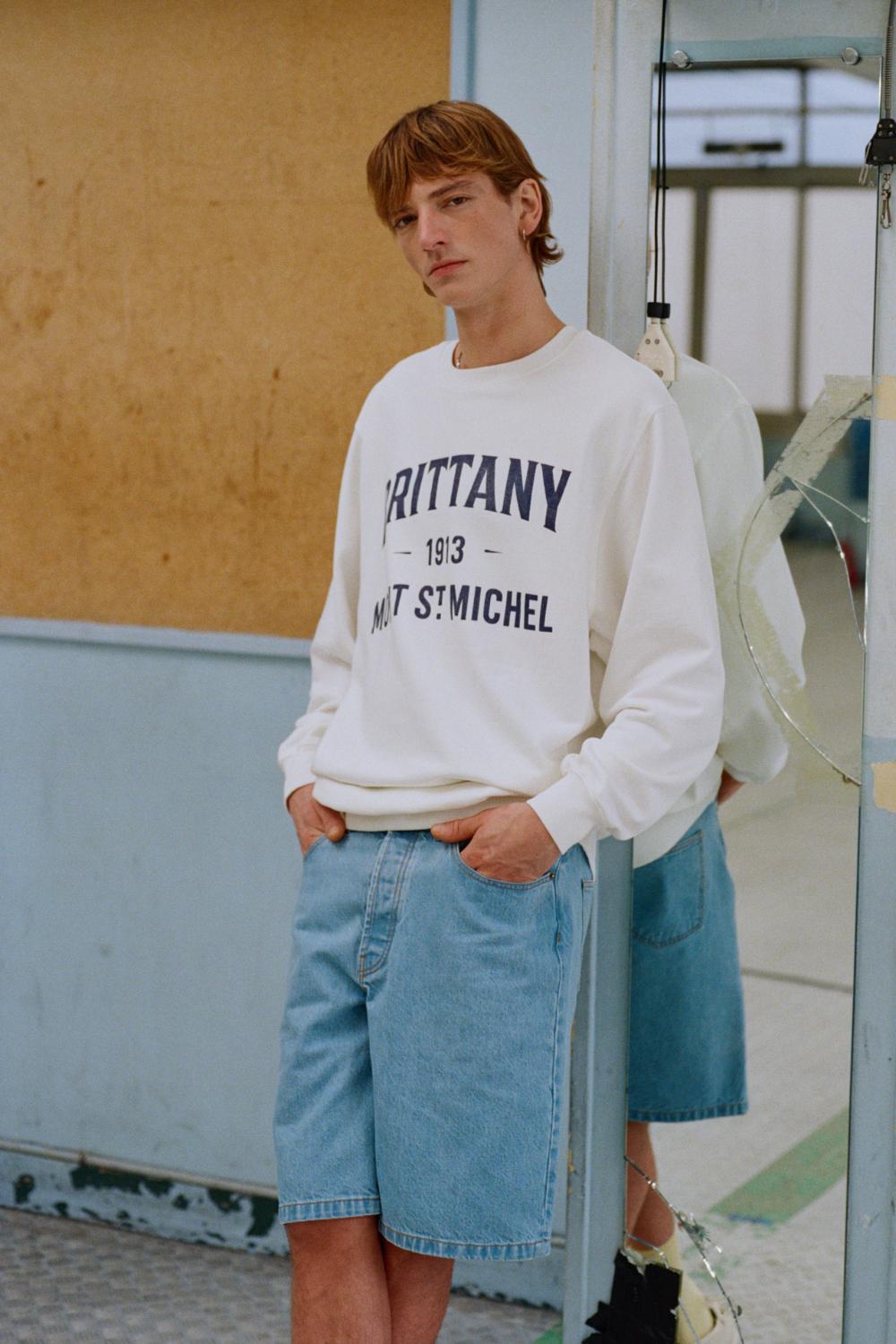 TUGER - SWEAT IMPRIMÉ - M, ECRU