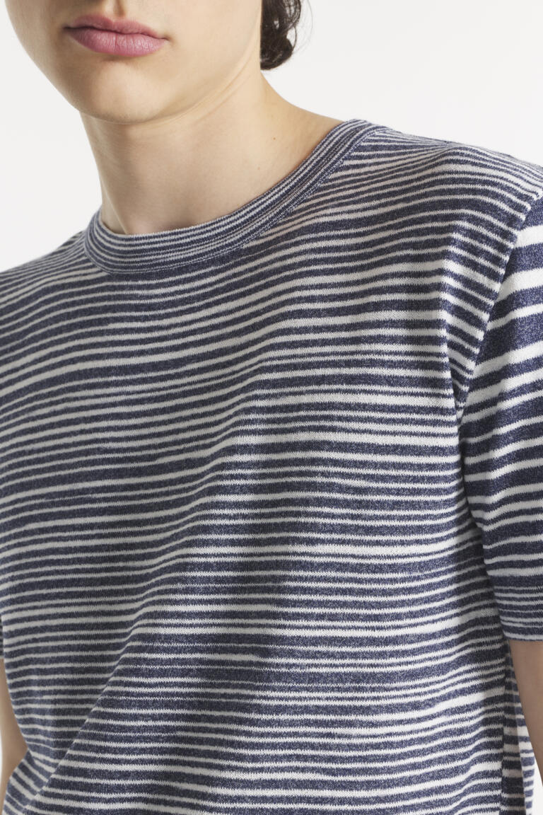 SEVERIN - T-SHIRT À RAYURES - indigo offwhite, seconde vue