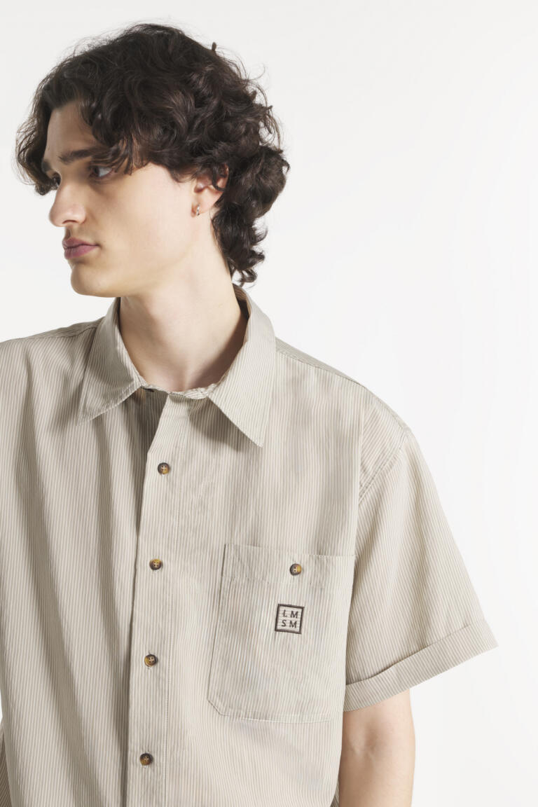 CARLIX - STRIPED SHIRT - OLIVE, seconde vue