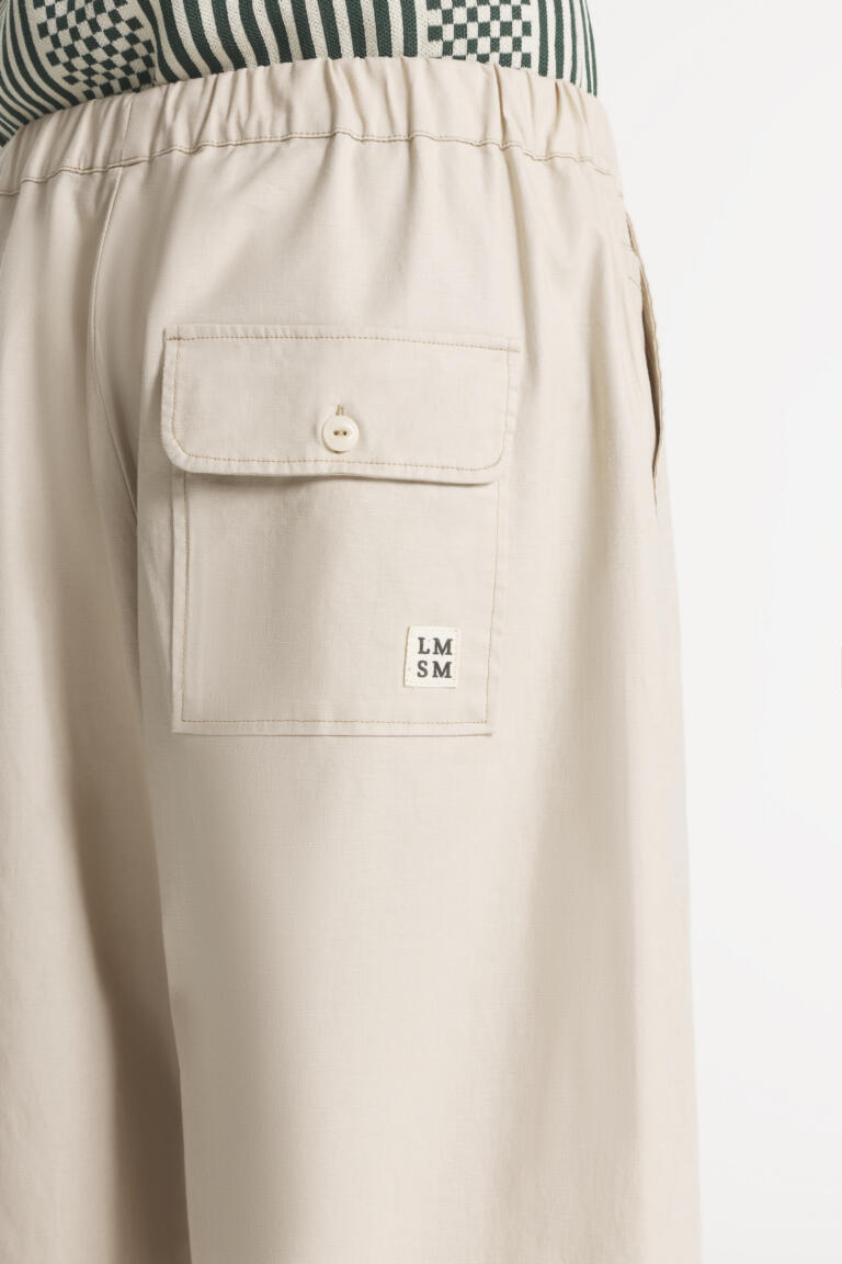 PHOSTO - PANTALON EN LIN - BEIGE