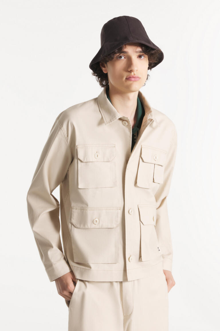 VALENTO - MULTI-POCKET WORK JACKET - BEIGE, seconde vue
